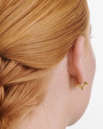 Timi of Sweden Vilda - Star Hoop Earrings Gouden Sieraden Meisjes - Kids Brand Store