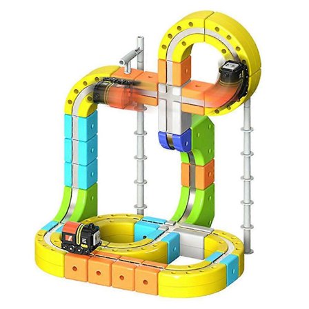 Anti-Gravity Elektriskt Tågset, 167 delar Flexibelt Spårvagnsset, DIY STEM Magnetisk Byggsats, Julklappar Födelsedagspresenter för Barn