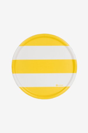 Rotor design - Rund bakke Stripes - Gul - Bakker - Fra Homeroom