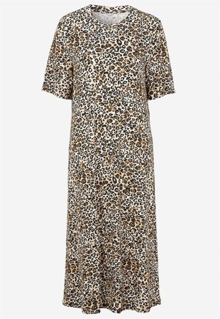 Cellbes of Sweden - Leopardmönstrad trikåklänning - leopard - för damer - 58/60
