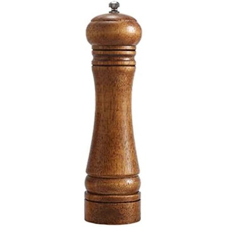 Pepperkvern Saltkvern Manuell Tre Krydderkvern Med Kraftig Justerbar Keramisk Kvern 22 Cm Brun (8 Tommer Manuell Pepperkvern Pepperkvern Kvern)