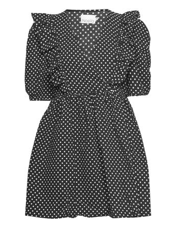 Jace Dress Cotton Kort Kjole Svart Noella