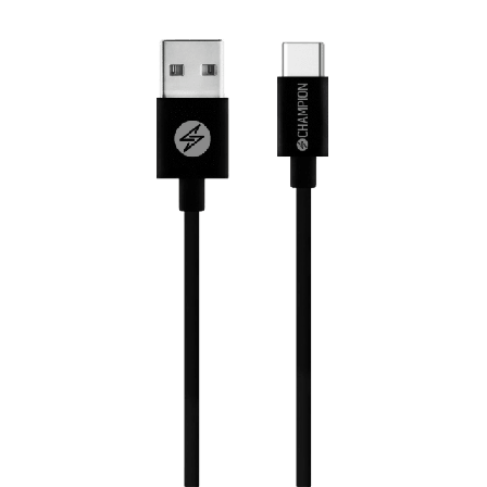 Champion Nordic Usb-a Till Usb-c Kabel 2m Övriga tillbehör Svart 2 m