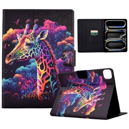 iPad Pro 11" 2024 Fodral med tryck - Giraffe