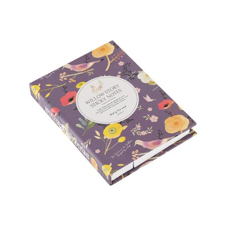 Luova muotoilu Kirjasto kovakantinen muistikirja päiväkirja tarralapuilla + kynä (syvä violetti)