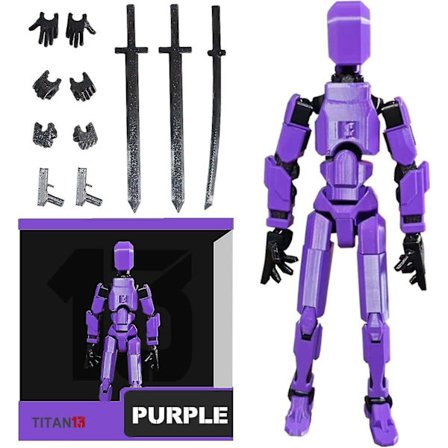 T13-toimintahahmo, Titan 13 3D-tulostettu toimintahahmo, Lucky 13 -toimintahahmo, Nova 13 -toimintahahmo Dummy 13 -toimintahahmo