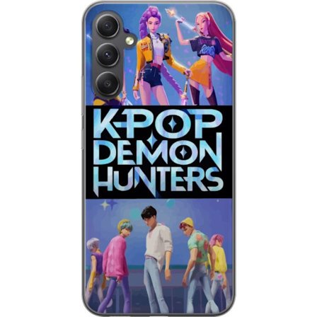 Yhteensopiva Puhelinkuori Samsung Galaxy A35 K-pop Demon Hunters korealainen musiikkiyhtyeen idoli juliste anime sarjakuva fantasia tyyli pelit fanita
