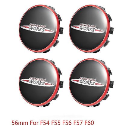 4 stk. Bilhjulnavkapsel klistremerke felg dekal dekk senter emblem for MINI Cooper s JCW R55 R60 R61 F54 F55 F56 F57 F60 tilbehør (f-serie) [DM]