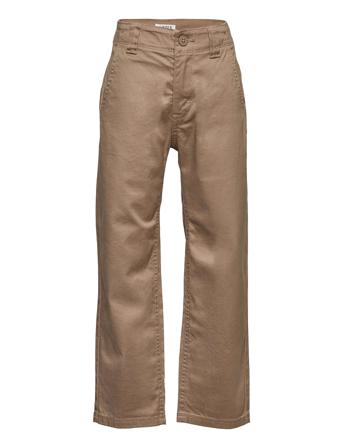 Trousers Vilgot Wide Chinos Beige Lindex