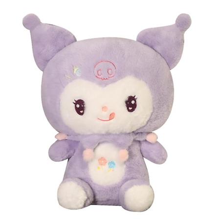 Kawaii Kuromi Sanrioed Plyschdockor Mjuka Stoppade Djurtecknade Söta Flickor Hjärta Söt Barn Peluches Japansk Födelsedagspresent 40cm 1