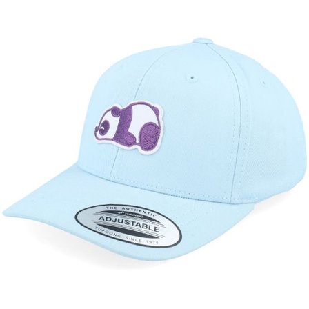 Kiddo Cap - Blå adjustable Keps - Kids Sleepy Panda Patch Carolina Blue Adjustable @ Hatstore