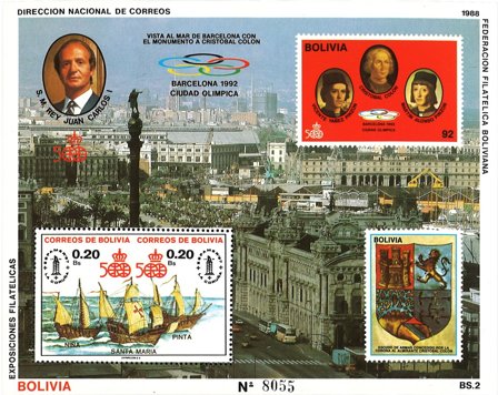 Bolivia 1988 - MICHEL blok 179 - Postfrisk