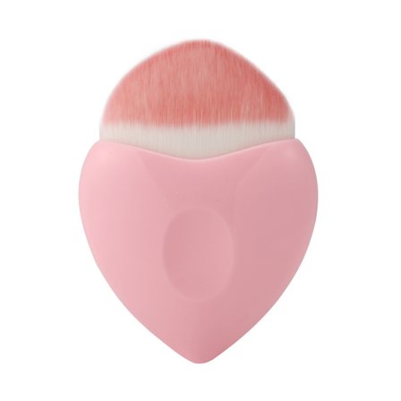 Ammattimainen meikkityökalu poskipuna- ja varjostuspuuterin sydämenmuotoinen sivellin kasvojen meikki pyöreä