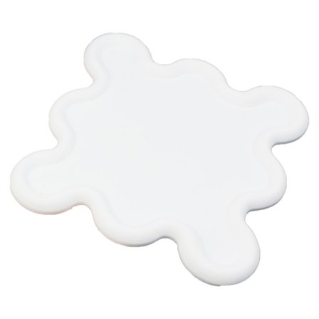 PVC Myk Gummi Underlag Varmeisolasjon Kopp Mat Hjem Kjøkken Innovativ Kopp Skål Pute Hvit