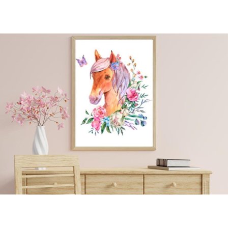 Barnrum Häst Affisch 50×70 CM