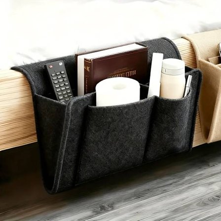 Sängförvaringsväska med 5 fack, Filtmaterial, Portabel