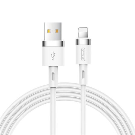 Joyroom Flytende silikon datakabel N2 USB-A / Lightning 2,4A 1,2 m - hvit