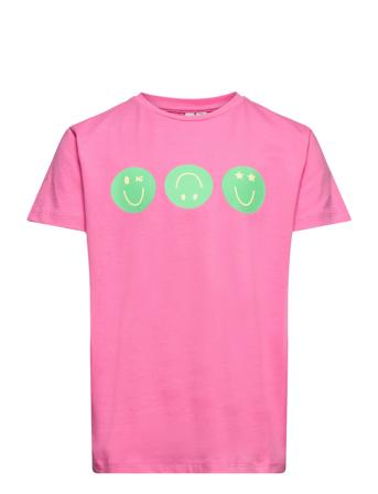 Pkfibbi Ss Tee T-shirts Short-sleeved Rosa Little Pieces*Betinget Tilbud