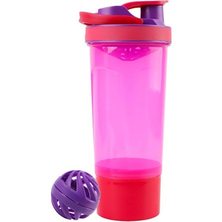 Shaker Protein Shake 700 ml, med kulesikt og måleskala, 200 ml pulverrom, lekkasjesikker og BPA-fri, protein- og sportsdrikker