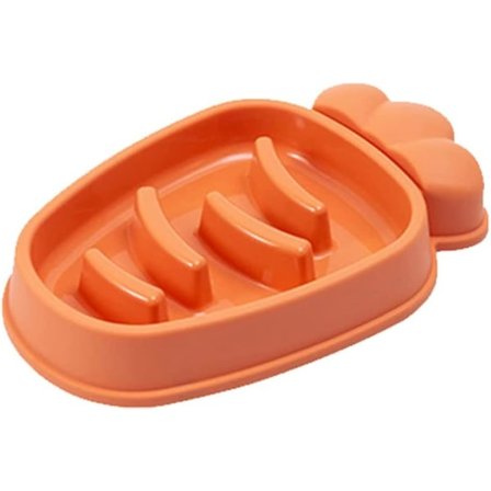 Koiranruokakulhot Anti-Frossa Kissat Pennut Märkäruokakulho Hidas Syöjä Lemmikin Kulho Kissaruokakulho Oranssi