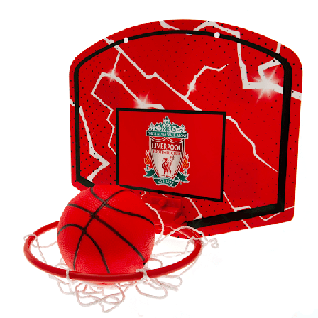 Liverpool FC Crest Mini Basketkorg Set En Storlek Röd/Svart/