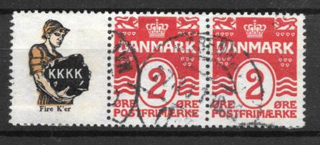 Danmark - AFA Reklamemærke 33 - Stemplet