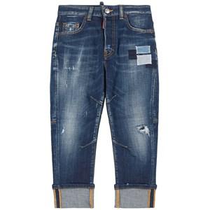 Kids - Dsquared2 Blue Combat Roll Up Jeans 8 Years - Bottoms - 8 years - Blue - Junge