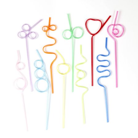 Roliga Sugrör, 24 st Galna Sugrör för Barn & Vuxna, Återanvändbara P,ZQKLA