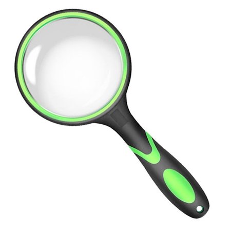 Stort Forstørrelsesglas 10X Håndholdt Læseforstørrelsesglas til Seniorer og Børn - 100mm 4" Ægte Glas Forstørrelsesglas