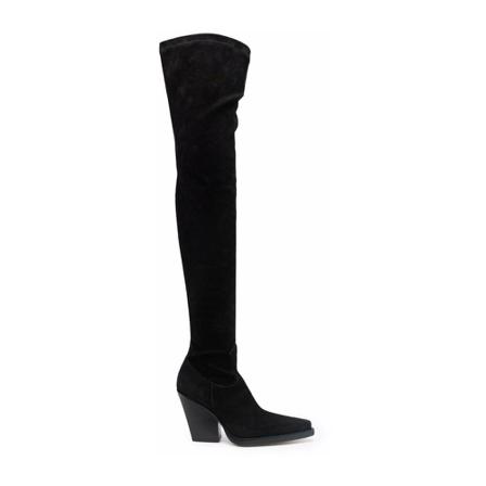 Paris Texas, Over-knee Boots Zwart, Dames, Maat:36 EU