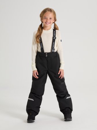 Vanntett vattert bukse SNOWY HIGH - 110 - barneklær - black - Polarn O. Pyret