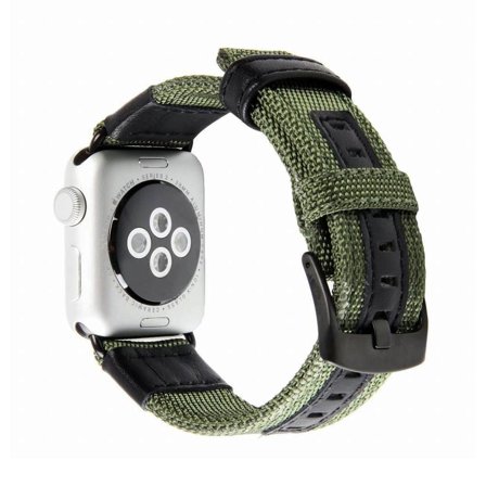 Armégrön Kanvasarmband till Apple Watch 38/40/41mm | Armband Från Yedi