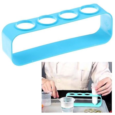 1 stk Plastik Prøveglas Stativ 4 Huller Holder Støtte Burette
