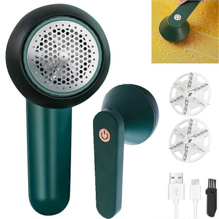 Elektrisk noppborttagare, noppborttagare testvinnare med 6-bladsblad, USB-uppladdningsbar, elektrisk ludd borttagare för att ta bort noppor, för 