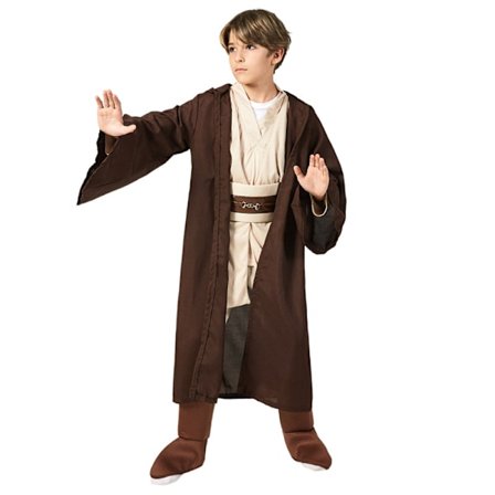 Jedi Warrior Fuld Sæt Cosplay Kostume Til Børn - Størrelse: M