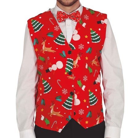 Rød Julevest