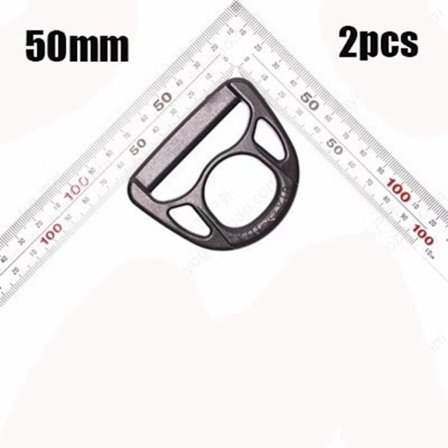 2/5 st fyrkantiga krokspännen 50MM