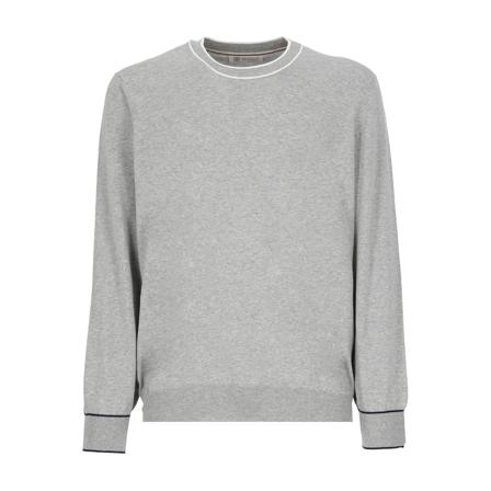 Brunello Cucinelli, Sweatshirts Szary, Mężczyzna, Rozmiar: M