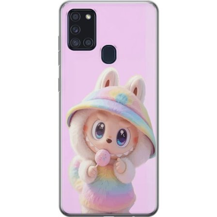 Kompatibel Mobilcover til Samsung Galaxy A21s Rainbow Bunny