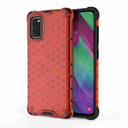 Samsung Galaxy A41 - Armor Honeycomb Textur - Röd Red Röd