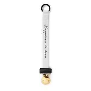 Elodie Happiness is Born Pacifier Clip One Size - Baby feeding - One size - White