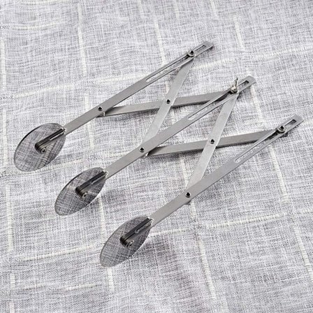 Deigdeler kakedeler, rustfritt stål 7 hjul justerbart deigdelerhjul, multifunksjonell rustfritt stål deigdeler skjærehjul pizzaskjærer