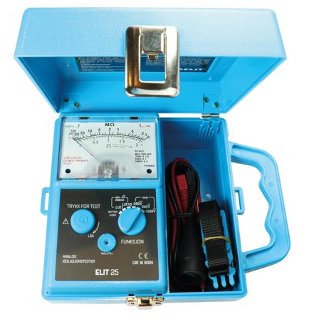 ELIT 25 Isolasjonsmåler 200mA kontinuitet