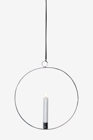 Star Trading - Inomhusdekoration Flamme ring - Silver - Julpynt - Från Homeroom