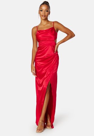Bubbleroom Occasion Jianice Satin Gown Red Klær