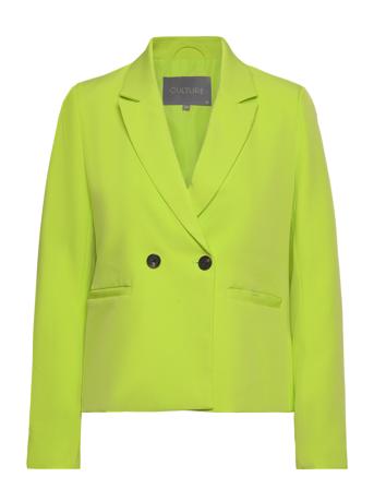 Cucenette Blazer Blazers Double Breasted Blazers Grønn Culture*Betinget Tilbud