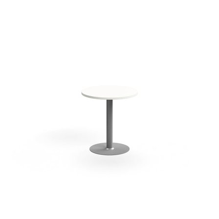 Pöytä VERTICUS, Ø700x720 mm, valkoinen/hopea