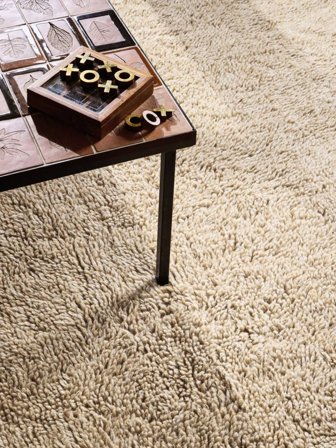 Shaggy Rug Wool Mela Shaggy Off White Large