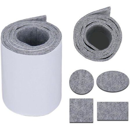 Rulle med selvklæbende filt til fremstilling af glidere til møbelfødder, gulvbeskyttelse