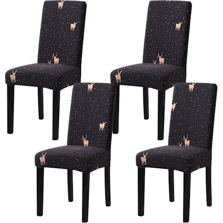 Tuolinpäällisiä 4 kpl Venyvät Ruokailutuolin Päällisiä Spandex Ruokailu Pestäviä Tuolin Päällisiä Ruokailutilaan Hotelliin Ravintolaan Bankettiin